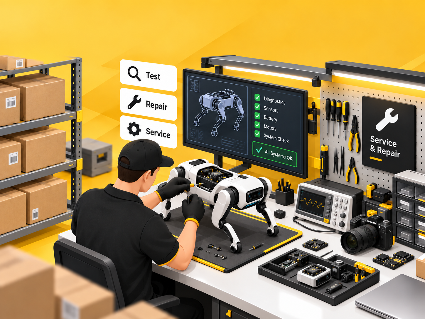 Repairing products before fulfillment